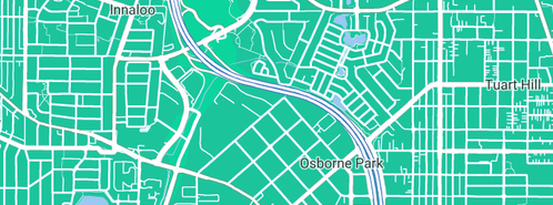 Map showing the location of No Probs Plumbing in Osborne Park, WA 6017