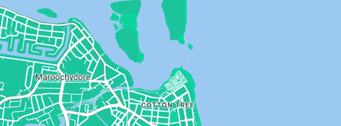 Map showing the location of CPE Industries in Maroochydore, QLD 4558