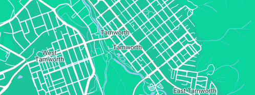 Map showing the location of O'Brien Plumbing Tamworth in Tamworth, NSW 2340