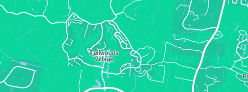 Map showing the location of All Out Plumbing in Tallwoods Village, NSW 2430