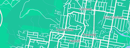 Map showing the location of RW Jones Plumbing Services in Tarrawanna, NSW 2518