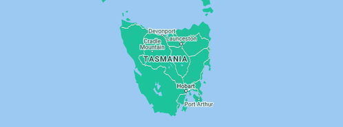 Map showing the location of Peter Allen Plumbing in Tasmania