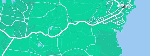 Map showing the location of Jim Harris in Tathra, NSW 2550