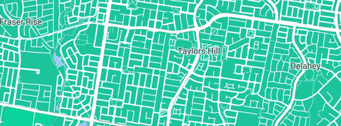 Map showing the location of Plumber Taylors Hill in Taylors Hill, VIC 3037