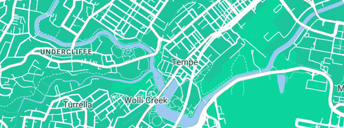 Map showing the location of Spot On Plumbing Services in Tempe, NSW 2044