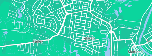 Map showing the location of Briggs & Watt Plumbing Pty Ltd in Telarah, NSW 2320