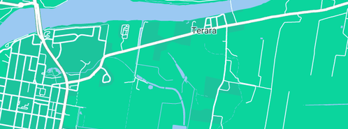 Map showing the location of Les Ison in Terara, NSW 2540