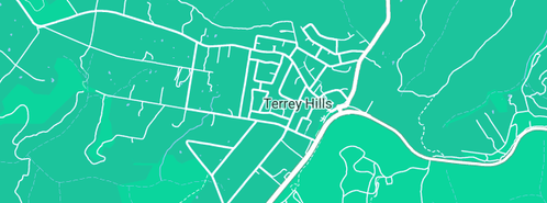 Map showing the location of Bale R W Pty Ltd in Terrey Hills, NSW 2084