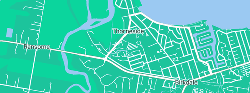 Map showing the location of CAHILL PLUMBING & GAS PTY LTD in Thorneside, QLD 4158