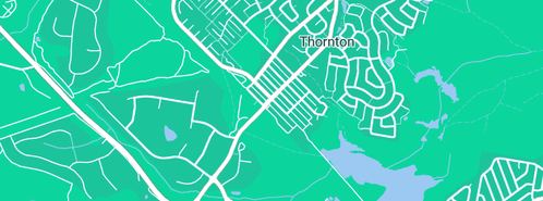 Map showing the location of Ecoflow Plumbing in Thornton, NSW 2322