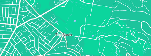 Map showing the location of Day & Wells in The Basin, VIC 3154