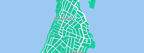 Map showing the location of Coastco Plumbing in The Entrance, NSW 2261