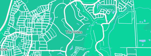 Map showing the location of Atlanta Plumbing & Gas in The Vines, WA 6069