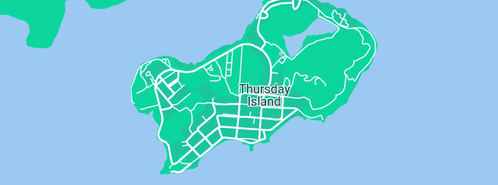 Map showing the location of Clarky's Plumbing & Draining in Thursday Island, QLD 4875