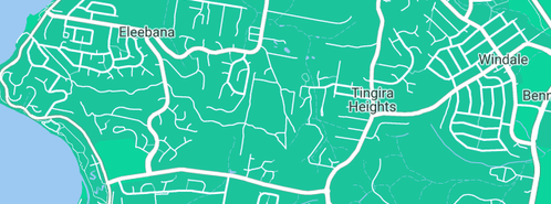 Map showing the location of Bradco Plumbing in Tingira Heights, NSW 2290