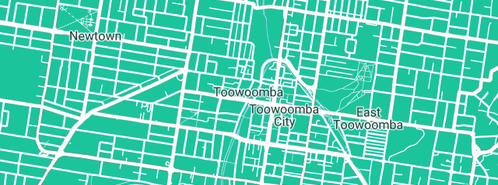 Map showing the location of Toowoomba Solar Centre in Toowoomba City, QLD 4350