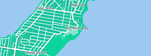 Map showing the location of Coastco Plumbing in Toowoon Bay, NSW 2261