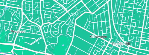 Map showing the location of Wilkins Plumbing in Toongabbie East, NSW 2146