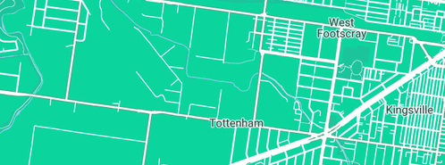 Map showing the location of All Services Plumbing Pty Ltd in Tottenham, VIC 3012