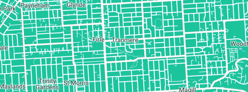 Map showing the location of Tranmere Plumbing Service in Tranmere, SA 5073