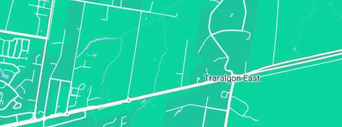 Map showing the location of Gippsland Plumbers in Traralgon East, VIC 3844