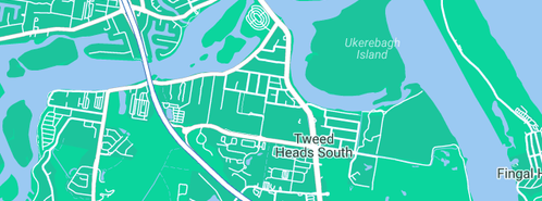 Map showing the location of Scott Cook Plumbing and Gasfitting in Tweed Heads South, NSW 2486