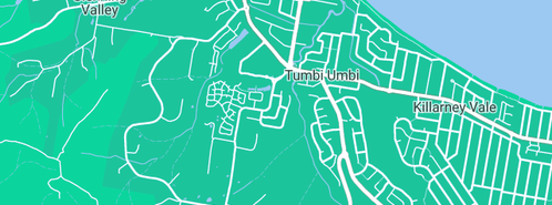 Map showing the location of AJ Coastal Plumbing in Tumbi Umbi, NSW 2261