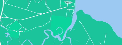 Map showing the location of Wilcox in Tuan, QLD 4650