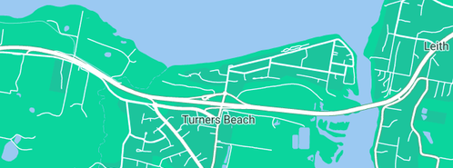 Map showing the location of Brett Gleeson Plumbing in Turners Beach, TAS 7315