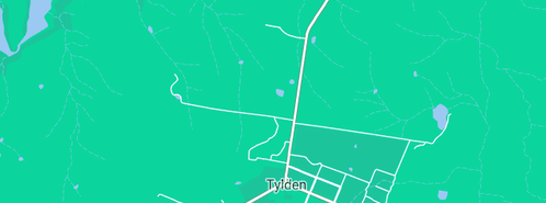 Map showing the location of Mount View Plumbing And Gasfitting in Tylden, VIC 3444