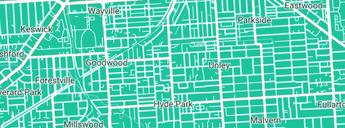 Map showing the location of Hot Water Services - Statewide Hot Water in Unley, SA 5061