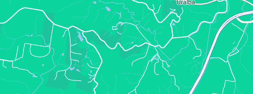 Map showing the location of Alstonville Plumbing & Gasfitting in Uralba, NSW 2477