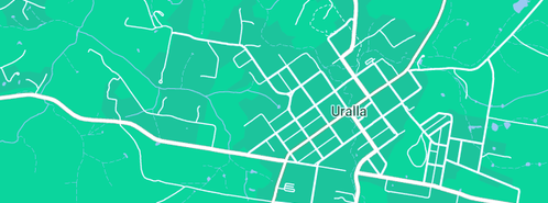 Map showing the location of Angus Crawford Plumbing in Uralla, NSW 2358