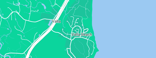 Map showing the location of Young R C in Valla Beach, NSW 2448