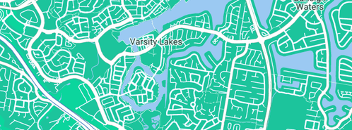 Map showing the location of Gold Coast water Leak Detection Services in Varsity Lakes, QLD 4227