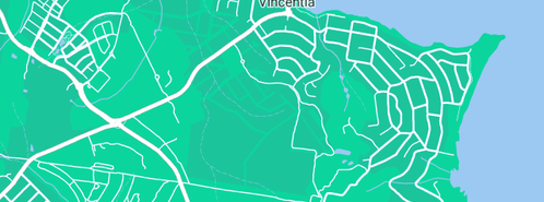 Map showing the location of Aqualine Plumbing and Drainage Pty Ltd in Vincentia, NSW 2540