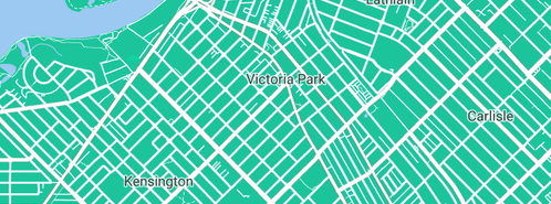 Map showing the location of Carrington Associates in Victoria Park, WA 6100