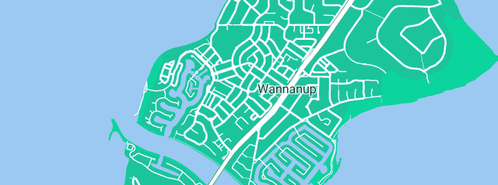 Map showing the location of Riverview Plumbing Service in Wannanup, WA 6210