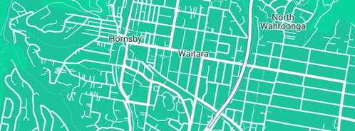 Map showing the location of Waitara Plumbing and Northern Drains in Waitara, NSW 2077