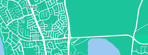 Map showing the location of LADS Plumbing & Gas Maintenance in Waikiki, WA 6169