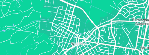 Map showing the location of WaterCo Plumbing in Wallsend, NSW 2287