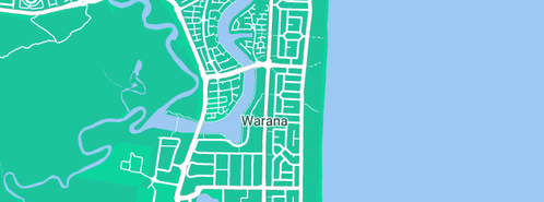 Map showing the location of QLD Hot Water & Plumbing in Warana, QLD 4575