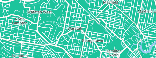 Map showing the location of Andy Smith in Waratah, NSW 2298