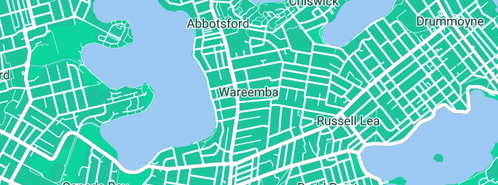 Map showing the location of Nationwide Plumbing Contractors in Wareemba, NSW 2046