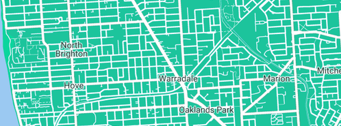 Map showing the location of Winstanley Plumbing in Warradale, SA 5046