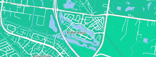 Map showing the location of Plumber Chelsea in Waterways, VIC 3195