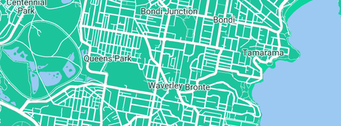 Map showing the location of A Daniels Local Plumbing in Waverley, NSW 2024