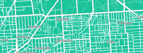 Map showing the location of Fantus in Wayville, SA 5034