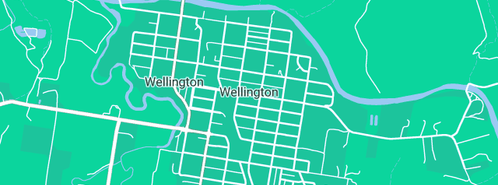 Map showing the location of Denovan Gasfitting & Plumbing Services in Wellington, NSW 2820