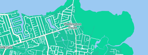 Map showing the location of Ray Constructions Pty Ltd in Wellington Point, QLD 4160